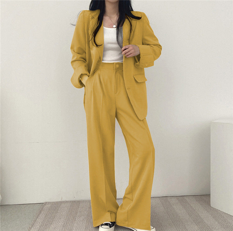 Korean Style Casual Suit Set Women