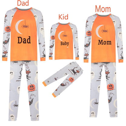 Fashion Personality Halloween Printed Parent-child Outfit