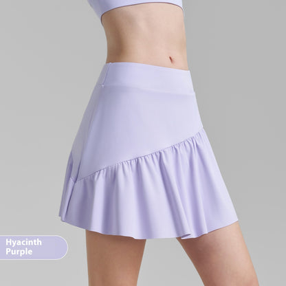 Pleated Fitness Yoga Skirts Sports Tennis Skirt