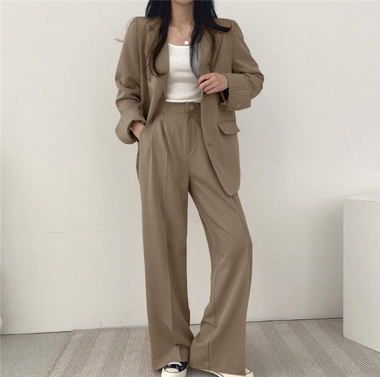 Korean Style Casual Suit Set Women