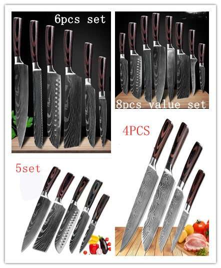 Carpenter's Special Set 6-piece Set 8-piece Set Knife Chef Knife Kitchen Knife Cooking