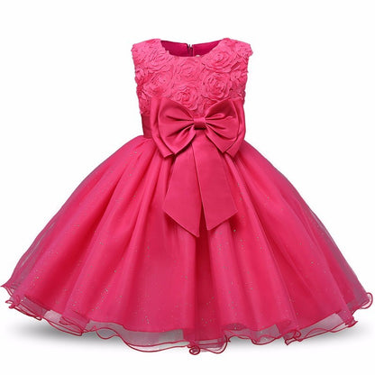 Princess Flower Girl Dress Summer Tutu Wedding Birthday Party Dresses