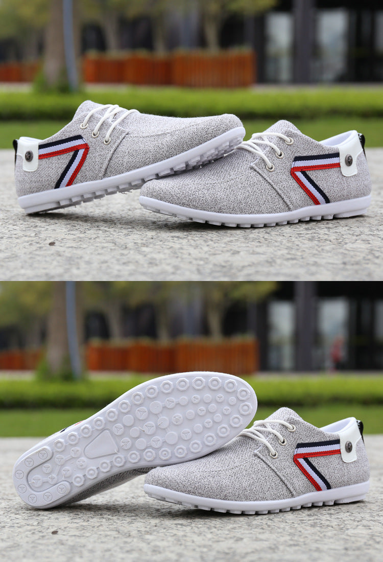 Men'S Soft-Soled Canvas Shoes, Sports And Leisure Old Beijing Cloth Shoes, Peas Shoes