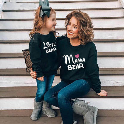 Autumn And Winter Letters Love Printed Parent-child Sweater