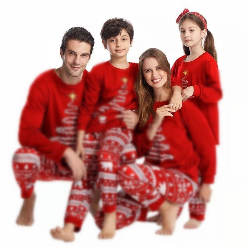 Christmas Parent-child Wear Printed Pajamas Homewear