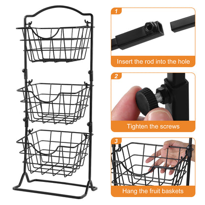 Simple Multi-layer Iron Can Be Shaken Storage Shelf