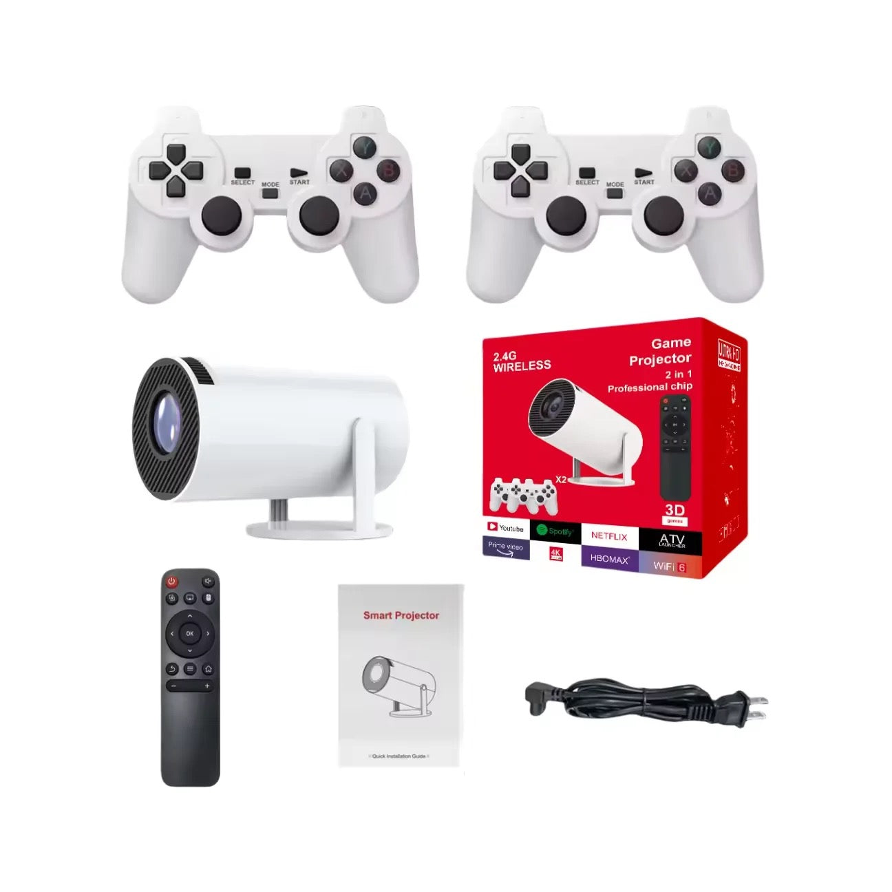 F300 Android TV GamePad Projector