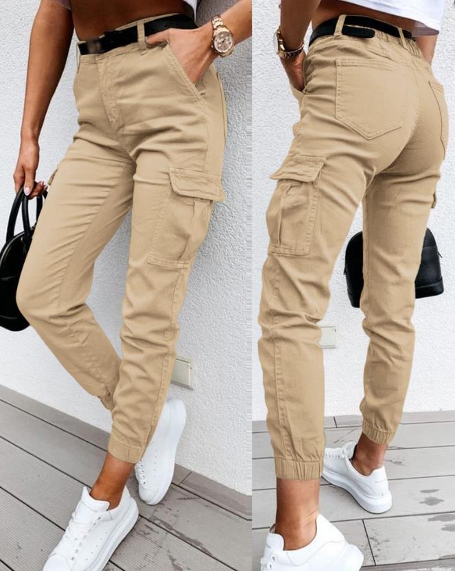 Women's Tappered Work Clothes Trousers