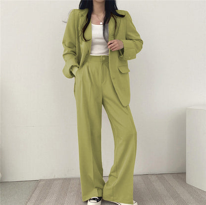 Korean Style Casual Suit Set Women